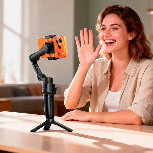 Стедикам Hoco K91 3-Axis Intelligent Gimbal Black купить в Украине | Telemart фото
