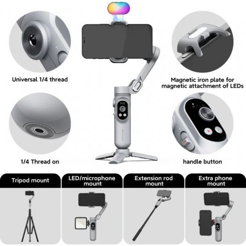 Стедикам AOCHUAN Smart X (AOCHUAN-SMARTX-G) Grey купить в Украине | Telemart фото
