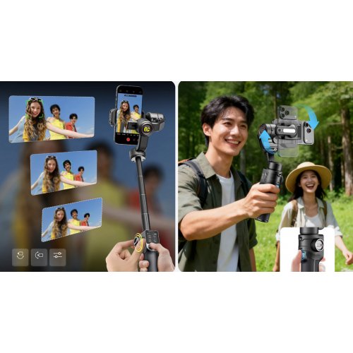 Стедікам AOCHUAN Smart S3 (AOCHUAN-SMARTS3-B) Black купити в Україні | Telemart фото