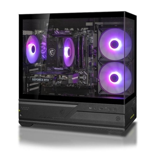 Комп'ютер Dragon Lucky Spectre Powered_by MSI (RTX 5070 - R5 7500F) Black купити в Україні | Telemart фото