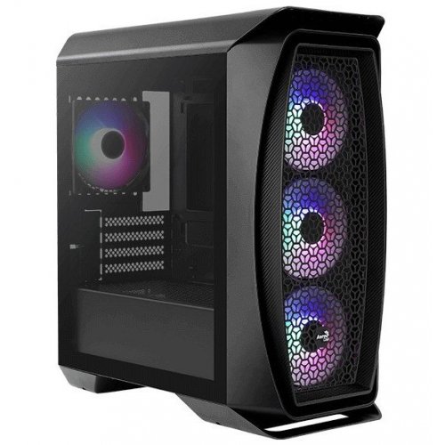 Корпус Aerocool Aero One Mini Frost-G-BK-v1 Tempered Glass без БЖ (ACCS-PB18043.11) Black (Відновлено продавцем, 897679) купити в Україні | Telemart фото