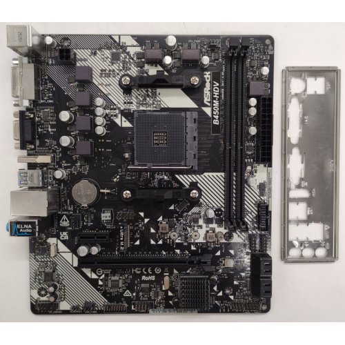 Материнська плата AsRock B450M-HDV R4.0 (sAM4, AMD B450) (Відновлено продавцем, 897747) купити в Україні | Telemart фото