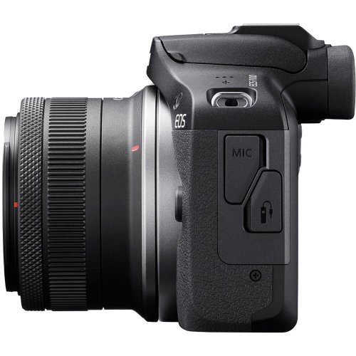 Бездзеркальний фотоапарат Canon EOS R100 Travel Kit (RF-S 18-45mm) IS STM (6052C074) Black купити в Україні | Telemart фото