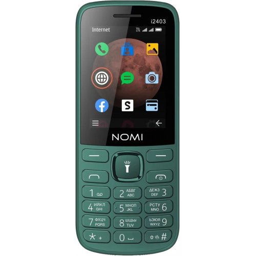 Мобільний телефон Nomi i2403 Dark Green купити в Україні | Telemart фото