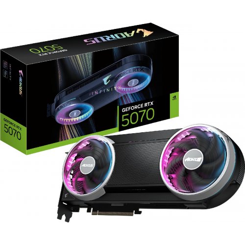 Відеокарта Gigabyte GeForce RTX 5070 AORUS INFINITY 12288MB (GV-N5070AORUS IF-12GD) купити в Україні | Telemart фото