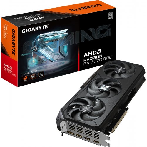 Відеокарта Gigabyte Radeon RX 9070 GRE GAMING OC 12288MB (GV-R907GREGAMING OC-12GD) купити в Україні | Telemart фото
