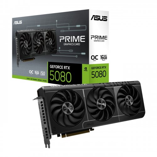 Відеокарта Asus PRIME GeForce RTX 5080 EVO OC 16384MB (PRIME-RTX5080-O16G-EVO) купити в Україні | Telemart фото