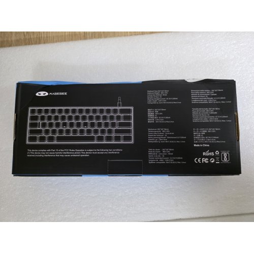 Уценка клавиатура MageGee TS91 RGB (6971969727502-UA) Black/White (Повреждена упаковка, 897999) купить в Украине | Telemart фото