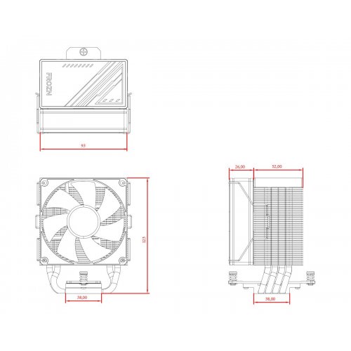 Уценка кулер ID-Cooling Frozn A400 (FROZN A400 Black) (Вскрытая упаковка, 898004) купить в Украине | Telemart фото