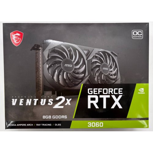 Відеокарта MSI GeForce RTX 3060 VENTUS 2X OC 8192MB (RTX 3060 VENTUS 2X 8G OC) (Відновлено продавцем, 898013) купити в Україні | Telemart фото