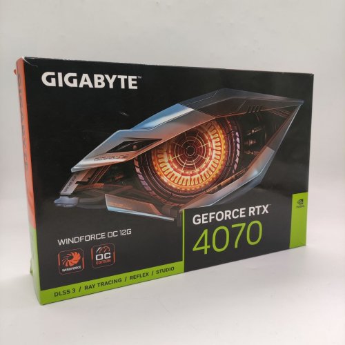 Відеокарта Gigabyte GeForce RTX 4070 WindForce OC 12228MB (GV-N4070WF3OC-12GD) (Відновлено продавцем, 898017) купити в Україні | Telemart фото