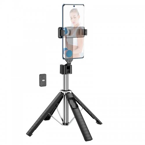 Селфі-трипод Hoco K18 Wave Four-Leg Live Broadcast Holder 97cm Black купити в Україні | Telemart фото