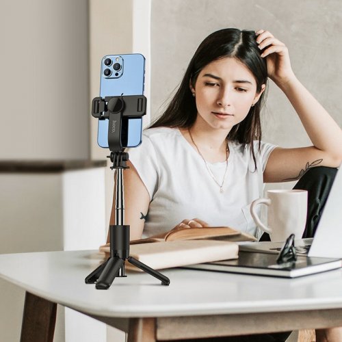 Селфі-трипод Hoco K17 Figure Mini Live Broadcast Stand 75cm Black купити в Україні | Telemart фото