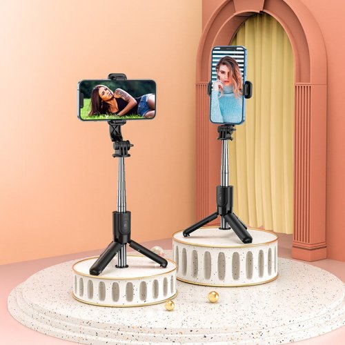 Селфі-трипод Hoco K17 Figure Mini Live Broadcast Stand 75cm Black купити в Україні | Telemart фото