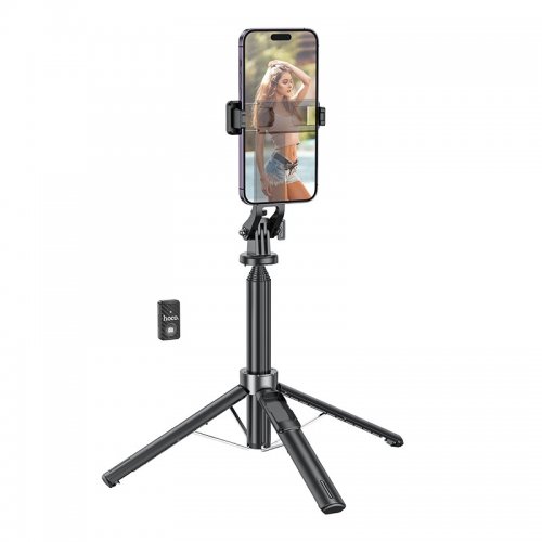 Селфі-трипод Hoco K21 Stream Aluminum Alloy Live Broadcast Holder 137cm Black купити в Україні | Telemart фото