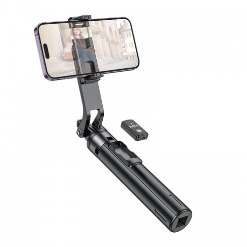 Селфі-трипод Hoco K21 Stream Aluminum Alloy Live Broadcast Holder 137cm Black купити в Україні | Telemart фото