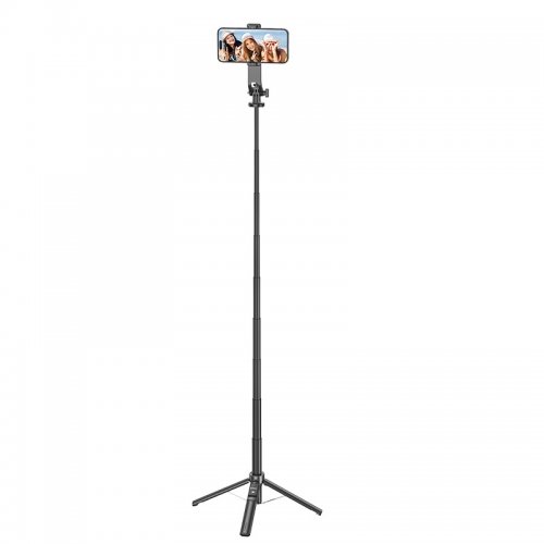 Селфі-трипод Hoco K21 Stream Aluminum Alloy Live Broadcast Holder 137cm Black купити в Україні | Telemart фото