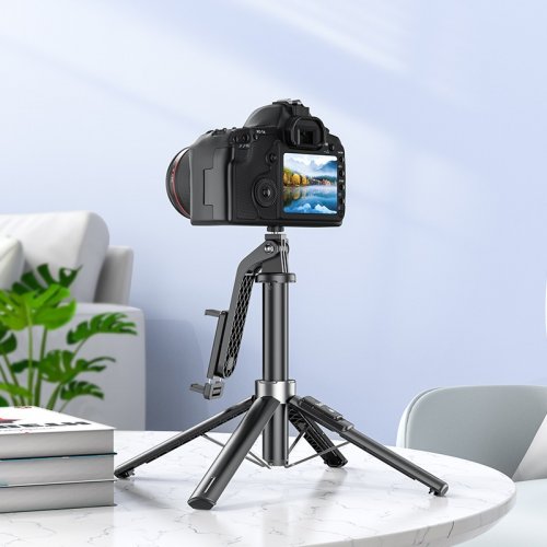 Селфі-трипод Hoco K21 Stream Aluminum Alloy Live Broadcast Holder 137cm Black купити в Україні | Telemart фото