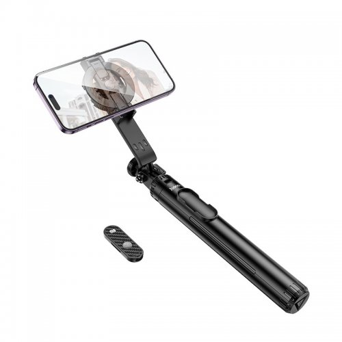 Селфі-трипод Hoco K25 Sherkhan Magnetic Aluminum Alloy Live Broadcast Holder 150cm Black купити в Україні | Telemart фото