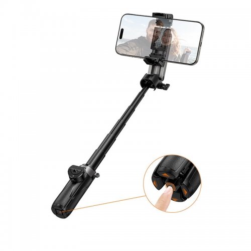 Селфі-трипод Hoco K27 Magic Portable Mini Live Broadcast Stand Black купити в Україні | Telemart фото