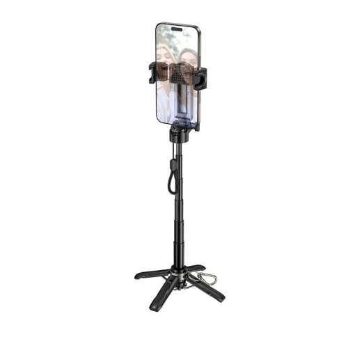 Селфі-трипод Hoco K27 Magic Portable Mini Live Broadcast Stand Black купити в Україні | Telemart фото
