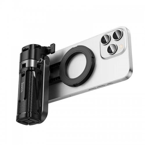 Селфі-трипод Hoco K27 Pro Magic Mini Live Broadcast Stand (Pull Clip + Magnetic Focusing Version) 48cm Black купити в Україні | Telemart фото