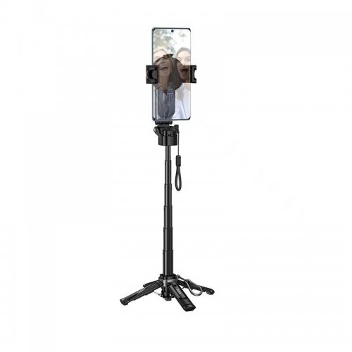 Селфі-трипод Hoco K27 Pro Magic Mini Live Broadcast Stand (Pull Clip + Magnetic Focusing Version) 48cm Black купити в Україні | Telemart фото