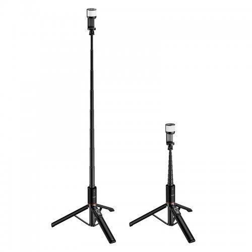 Штатив Hoco K34 Spring Live Broadcast Holder with Fill Light Black купить в Украине | Telemart фото