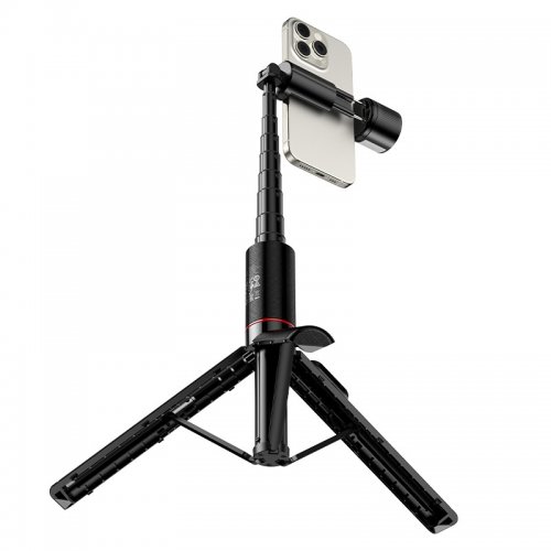 Штатив Hoco K34 Spring Live Broadcast Holder with Fill Light Black купить в Украине | Telemart фото