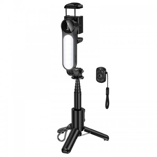 Селфі-монопод Hoco K90 Feliz Single-Axis Live Broadcast Holder Black купити в Україні | Telemart фото