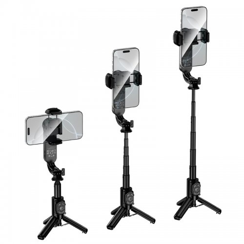 Селфі-монопод Hoco K90 Feliz Single-Axis Live Broadcast Holder Black купити в Україні | Telemart фото