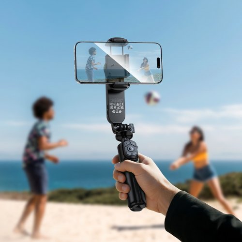 Селфі-монопод Hoco K90 Feliz Single-Axis Live Broadcast Holder Black купити в Україні | Telemart фото