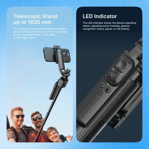 Селфі-трипод Proove FaceFix 163.5cm (MPFF00002001) Black купити в Україні | Telemart фото