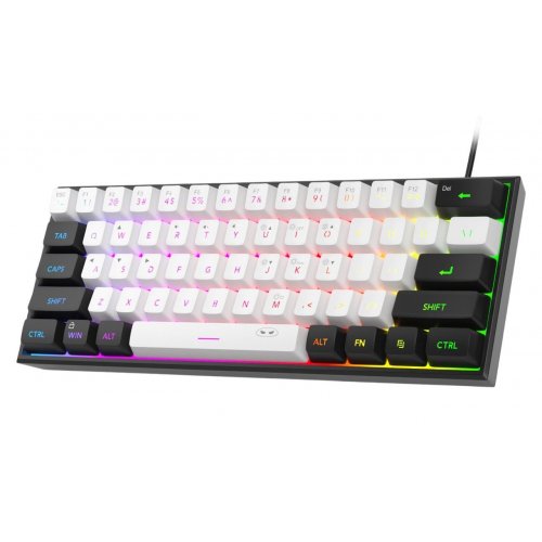 Уценка клавиатура MageGee TS91 RGB (6971969727502-UA) Black/White (Вскрытая упаковка, 898089) купить в Украине | Telemart фото