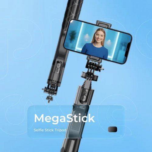 Селфі-трипод Proove MegaStick Selfie Stick Tripod 153cm (MPMS00010001) Black купити в Україні | Telemart фото