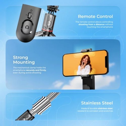 Селфі-трипод Proove Selfie Lume 111cm (MPSL00010001) Black купити в Україні | Telemart фото