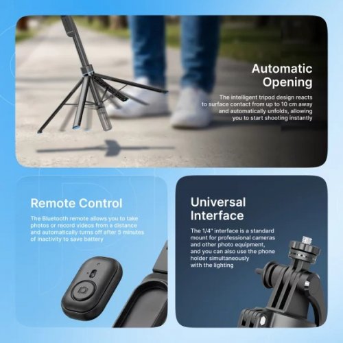 Селфі-трипод Proove Strix 181cm (MPSX00000001) Black купити в Україні | Telemart фото