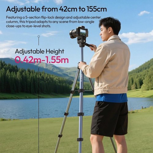 Штатив Ulanzi TT39 Video Tripod (S019) Black купити в Україні | Telemart фото