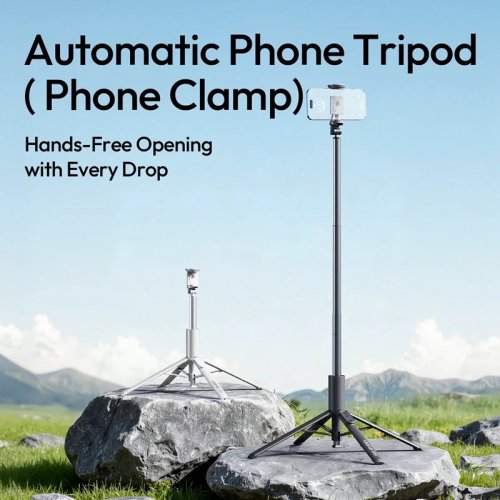 Селфі-монопод Ulanzi MT86 Automatic Phone Tripod (S023) Black купити в Україні | Telemart фото