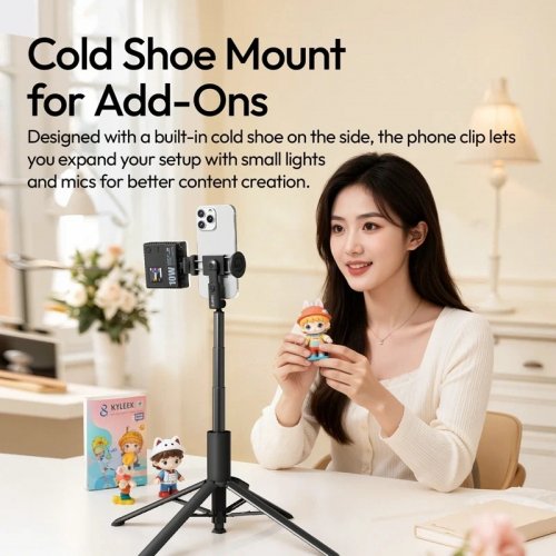 Селфі-монопод Ulanzi MT86 Automatic Phone Tripod (S023) Black купити в Україні | Telemart фото