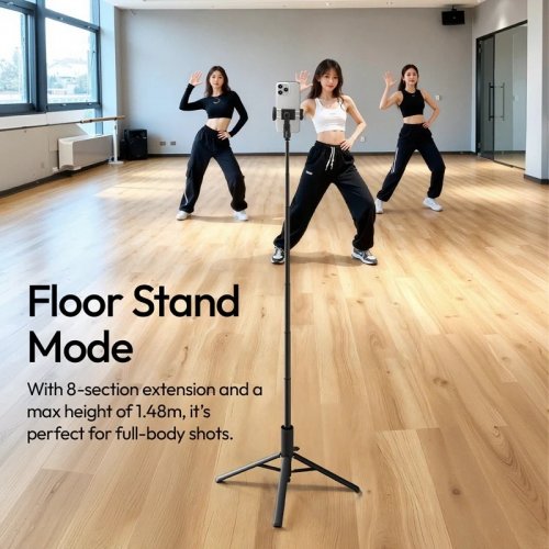Селфі-монопод Ulanzi MT86 Automatic Phone Tripod (S023) Black купити в Україні | Telemart фото