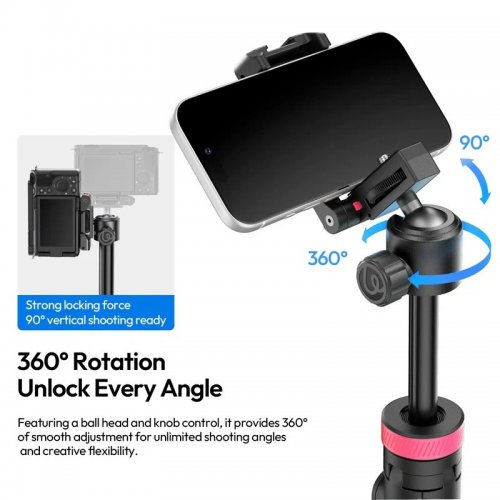 Штатив Ulanzi MT-44B 2-in-1 Selfie Stick Tripod (S056) Black купить в Украине | Telemart фото