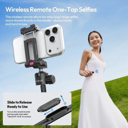 Штатив Ulanzi MT-44B 2-in-1 Selfie Stick Tripod (S056) Black купить в Украине | Telemart фото