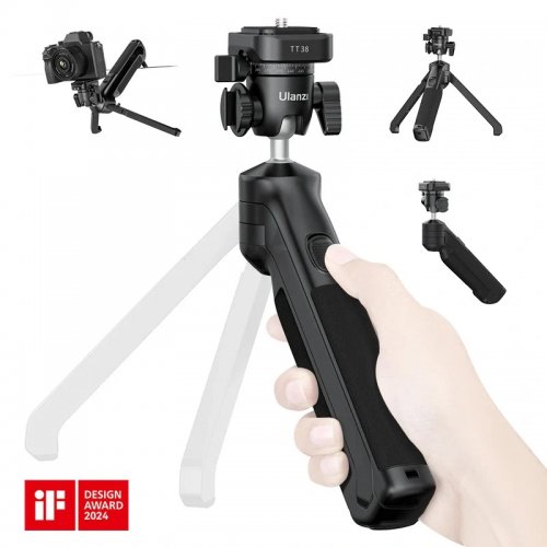 Ручка-мініштатив Ulanzi TT38 One-Click Opening Tripod (T070GBB1) Black купити в Україні | Telemart фото