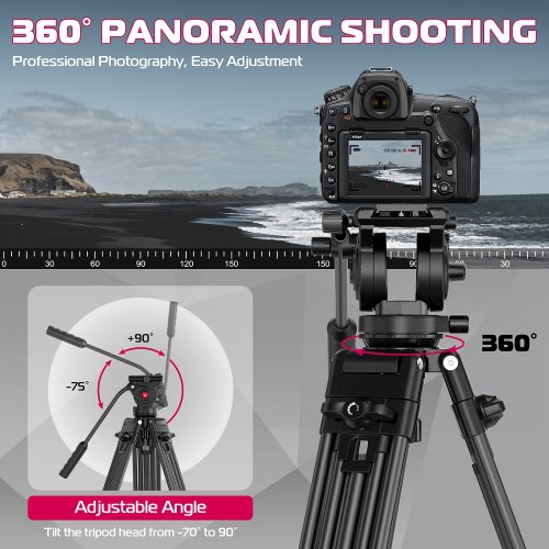 Штатив Ulanzi MT-81 Tripod 155cm (T080GBB1) Black купить в Украине | Telemart фото