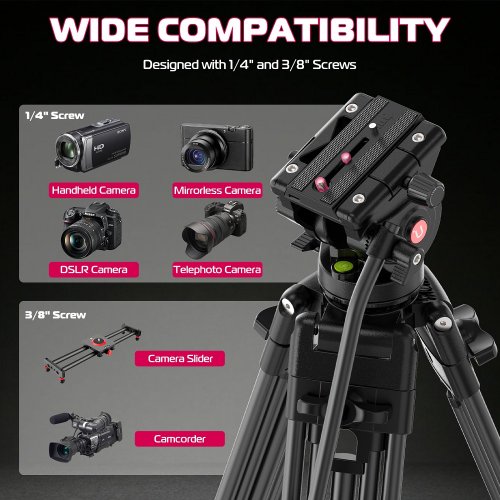 Штатив Ulanzi MT-81 Tripod 155cm (T080GBB1) Black купить в Украине | Telemart фото