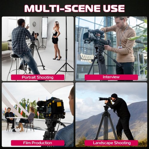 Штатив Ulanzi MT-81 Tripod 155cm (T080GBB1) Black купить в Украине | Telemart фото