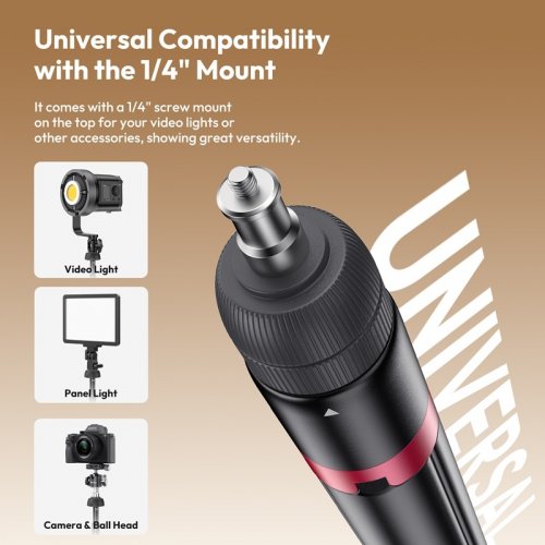 Стойка для света Ulanzi AT-05 Heavy Duty Foldable Light Stand 200cm (T083) Black купить в Украине | Telemart фото