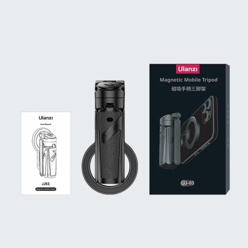 Селфі-монопод Ulanzi JJ03 3-in-1 Magnetic Phone Tripod with Remote Control (T090) Black купити в Україні | Telemart фото