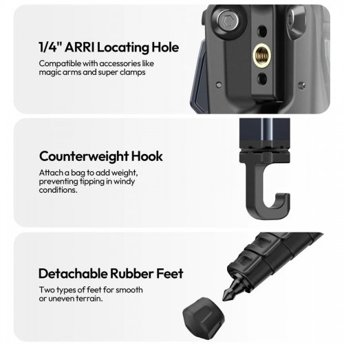Штатив Ulanzi OMBRA II YING Tripod 156cm (T156) Black купити в Україні | Telemart фото